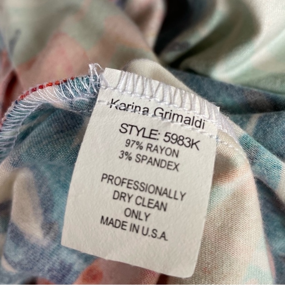 Karina Grimaldi Tropical Print Maxi wrap Dress - Picture 11 of 12